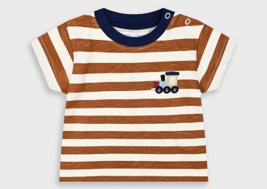 Ριγέ μπλούζα με κέντημα για βρεφικό αγόρι (6 - 18 μηνών) | ΤΑΜΠΑ - Energiers - 